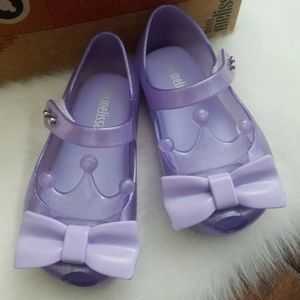 Mini Melissa Princess Bow Shoes Size 7